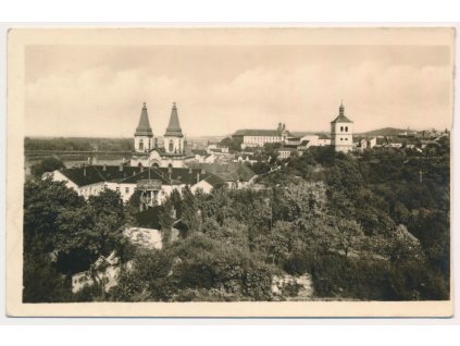 33 - Litoměřicko, Roudnice nad Labem, pohled na město, cca 1951