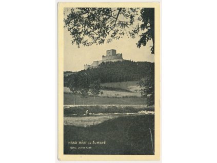 28 - Klatovsko, Šumava, hrad Rábí, cca 1939