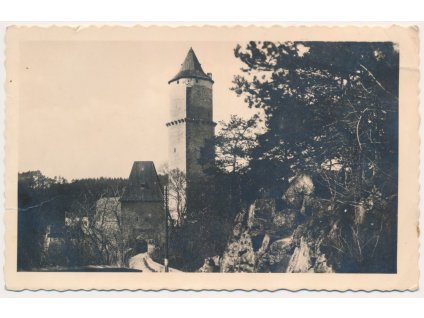 46 - Písecko, hrad Zvíkov, cca 1944