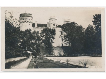 46 - Písecko, Orlík nad Vltavou, partie před zámkem, cca 1930
