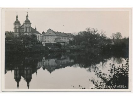 45 - Pelhřimovsko, Želiv, pohled na klášter, cca 1933