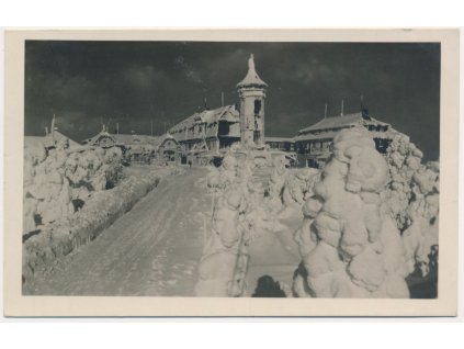 25 - Karlovarsko, Klínovec, zimní partie, cca 1936