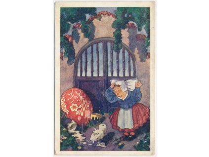 Veselé Velikonoce, "Vystrašená selka", cca 1925