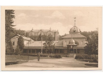 Slovensko, Tatranská Lomnica, oživené Kúpele, cca 1935