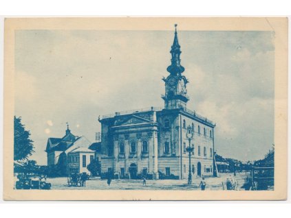 Slovensko, Kežmarok, oživené náměstí, cca 1931