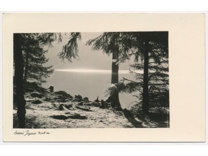 28 - Klatovsko, Šumava, Černé jezero, foto Wurbs, cca 1935