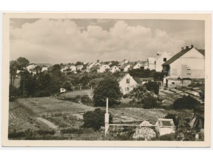 47 - Plzeňsko, Tlučná, pohled na obec, cca 1953