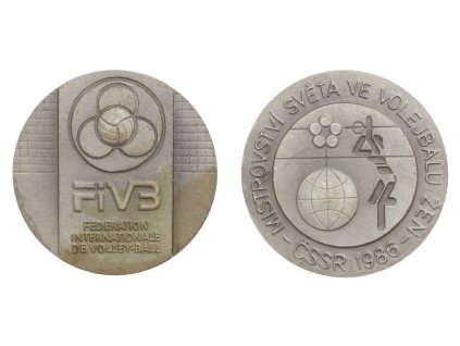 ČSSR, AE medaile MS ve volejbale žen, 1986, stav 1/1