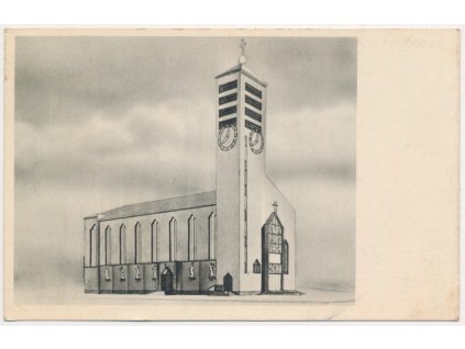 12 - České Budějovice, Čtyři Dvory, Kostel svatého Vojtěcha, cca 1925