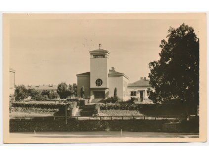 61 - Svitavsko, Polička, Českobratrský chrám, cca 1957