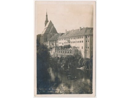 13 - Český Krumlov, Hotel Růže, foto Wolf, cca 1925