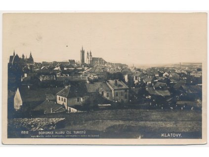 28 - Klatovy, celkový pohled, cca 1925