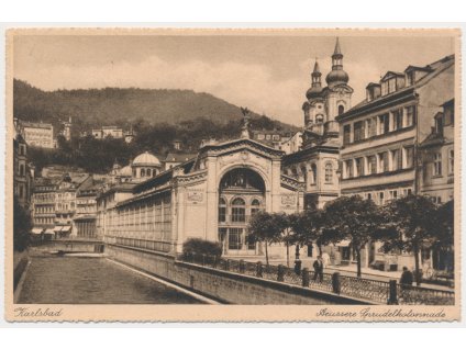 25 - Karlovy Vary (Karlsbad), Aussere Sprudelkolonnade, cca 1928