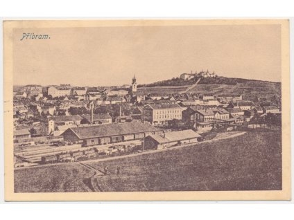 54 - Příbram, celkový pohled, cca 1917