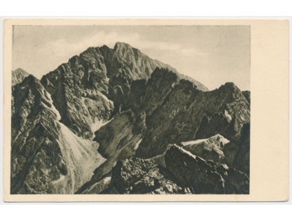 Slovensko, Vysoké Tatry, Gerlachovka z Ganku, cca 1928
