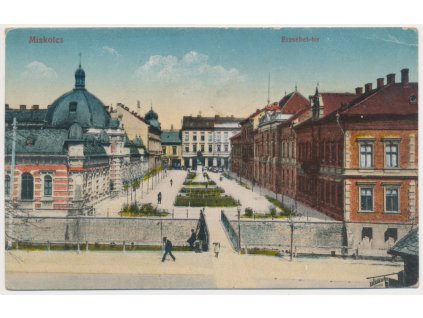 Maďarsko, Miskolc, Erzsébet-tér, cca 1930