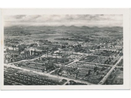 43 - Ostrava, Vítkovické železárny, Celkový pohled, Grafo Čuda, 1930