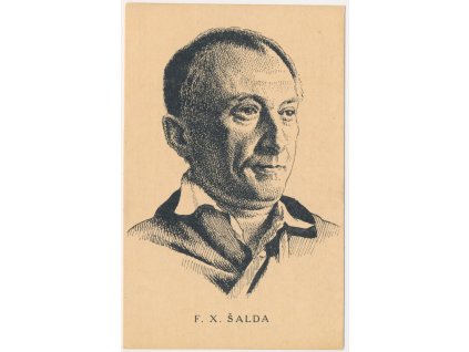 Šalda František Xaver (1867-1937), spisovatel, Portrétová pohlednice, cca 1924