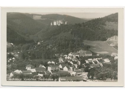 05 - Brno-venkov, Nedvědice, celkový pohled, cca 1938