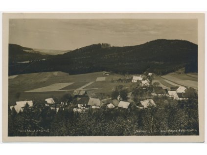 15 - Domažlicko, Podzámčí, celkový pohled, foto Kruml, cca 1930