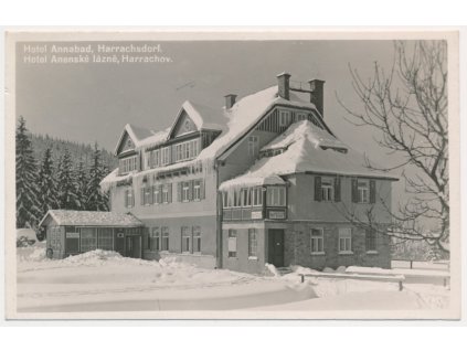 20 - Jablonecko, Harrachov, hotel Anenské lázně, cca 1938