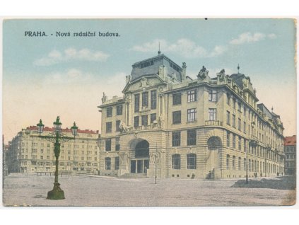 49 - Praha, Nová radniční budova, cca 1917