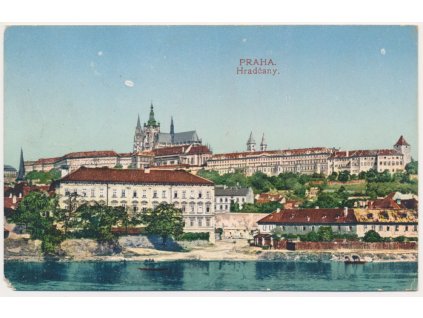 49 - Praha, pohled na Hradčany, cca 1917