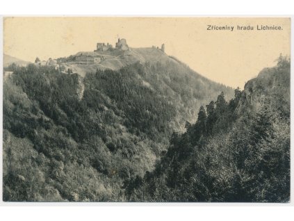 10 - Chrudimsko, Lichnice, zřícenina hradu a okolí, cca 1911