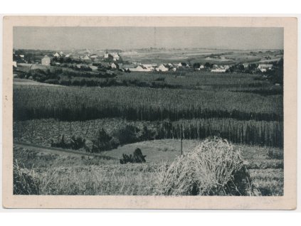 34 - Lounsko, Hřivice, celkový pohled, cca 1930