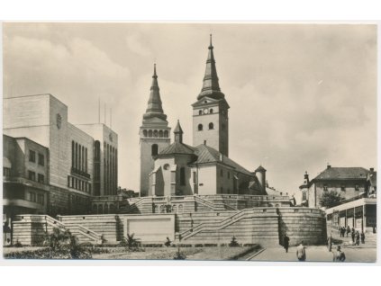 Slovensko, Žilina, Reprez. dom a farský kostol, cca 1953