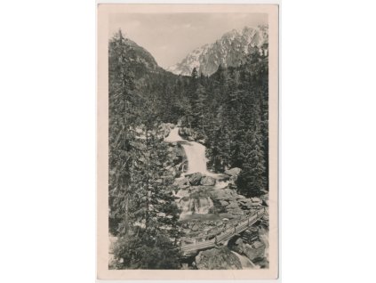 Slovensko, Vysoké Tatry, Kolbašský vodopád, cca 1948