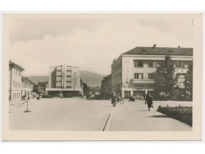 Slovensko, Turčianský sv. Martin, oživené náměstí, cca 1945