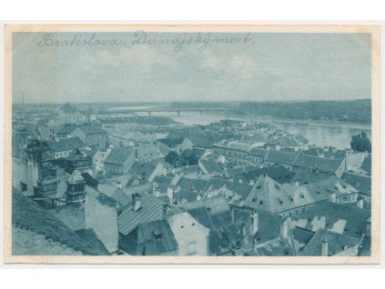 Slovensko, Bratislava, Dunajský most, cca 1921