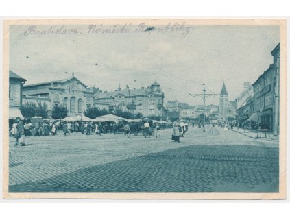 Slovensko, Bratislava, Náměstí Republiky, cca 1921