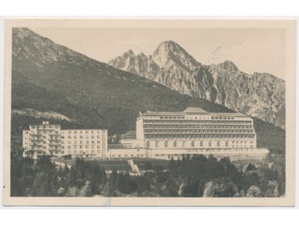 Slovensko, Vysoké Tatry, Nový Smokovec, Sanatorium PU, cca 1948