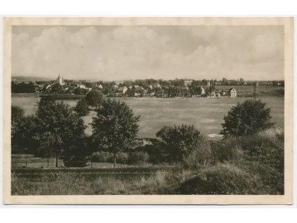 36 - Mladoboleslavsko, Bakov nad Jizerou, celkový pohled, cca 1957