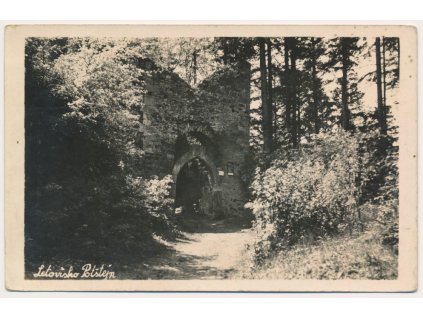 57 - Rychnovsko, trosky hradu Potštejn, cca 1930