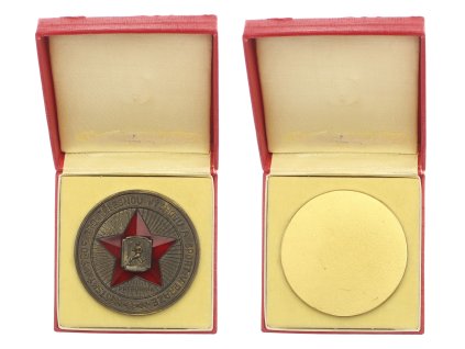 ČSSR, judo, medaile za 1. místo-přeborník, 1955, průměr 70 mm, stav 1/1, ojedinělý výskyt