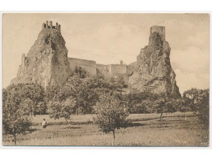 58 - Semilsko, zřícenina hradu Trosky, Český ráj, cca 1924