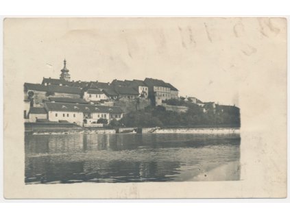46 - Písek, pohled na město od řeky, cca 1915