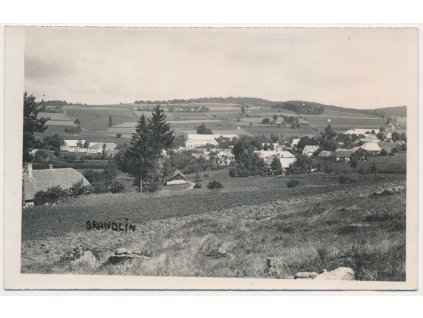 24 - Jindřichohradecko, Brandlín (Volfířov), celkový pohled, cca 1940