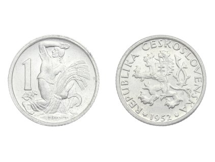 ČSR, mince 1 Koruna, 1952, stav +1/1+...viz autentické foto