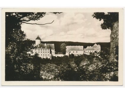 04 - Brno, pohled na hrad Veveří, cca 1950