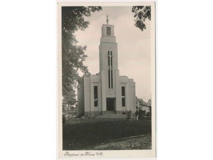 38 - Náchodsko, Police nad Metují, sbor církve husitské, cca 1945