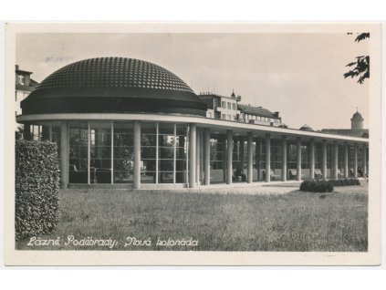 40 - Nymbursko, Poděbrady, Nová kolonáda, cca 1940