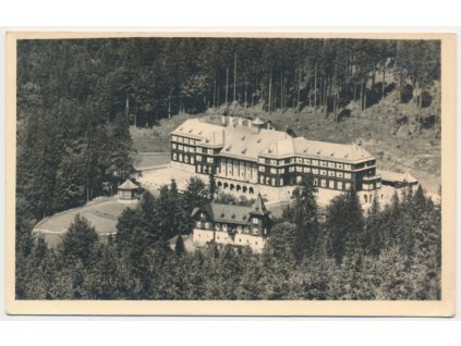 06 - Bruntálsko, Lázně Karlova Studánka, pohled na lázeňský areál, cca 1947