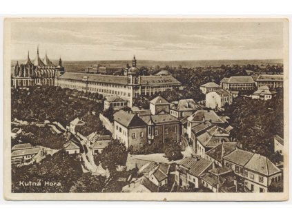 31 - Kutná Hora, celkový pohled na město, cca 1936