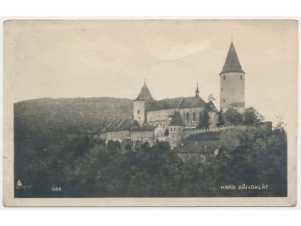 55 - Rakovnicko, pohled na hrad Křivoklát, cca 1929