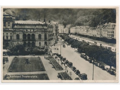 25 - Karlovy Vary (Karlsbad), Theaterplatz, cca 1928