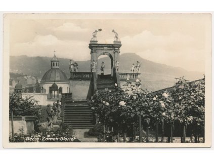 14 - Děčín, Zámek, Gloriet, cca 1935
